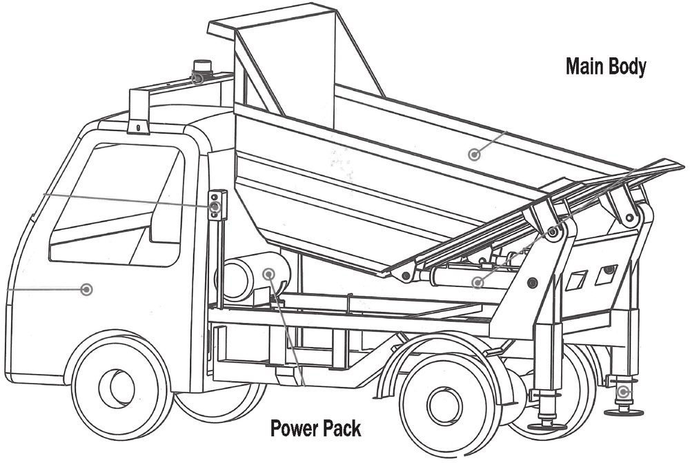 Mini Damper technical specification drawing